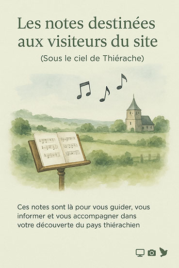 Sous le ciel de Thiérache - L'affiche "Les notes destinées aux visiteurs"