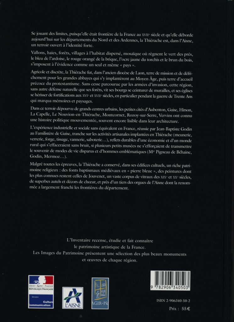 Sous le ciel de Thiérache - Couverture verso du ivre "Sur une frontière de France : la Thiérache" ©