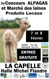 Affiche concours alpagas 2026 - La Capelle les 7 et 8 février