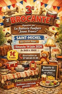 Affiche brocante Saint-Michel